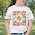 Groovy School Counselor Cute Daisy Flower Back To School Graphic Toddler T-Shirt Groovy School Counselor Cute Daisy Flower Back To School Graphic Toddler T-Shirt