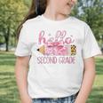 Hello Second Grade Pencil Tie Dye Coquette Back To School Graphic Toddler T-Shirt