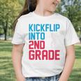 Kickflip Into 2nd Grade Skateboard Lover Back To School Graphic Toddler T-Shirt