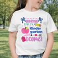 Kids Back To School Here I Come Kindergarten Girls TK Grad Graphic Toddler T-Shirt Kids Back To School Here I Come Kindergarten Girls TK Grad Graphic Toddler T-Shirt