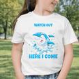 Kids Back To School Watch Out Preschool Here I Come Shark Boys Graphic Toddler T-Shirt