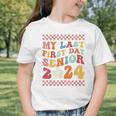 My Last First Day Senior 2024 Back To School Class Of 2024 Graphic Toddler T-Shirt My Last First Day Senior 2024 Back To School Class Of 2024 Graphic Toddler T-Shirt
