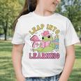 Leap Into Learning Cute Frog Kawaii Back To School Kids Graphic Toddler T-Shirt Leap Into Learning Cute Frog Kawaii Back To School Kids Graphic Toddler T-Shirt