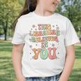 This Librarian Believes In You Groovy Back To School Graphic Toddler T-Shirt