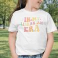 In My Librarian Era Retro Back To School Bookworm Book Lover Graphic Toddler T-Shirt