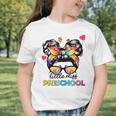 Little Miss Preschool Back To School Messy Kids Girls Graphic Toddler T-Shirt