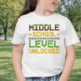 Middle School Level Unlocked Gamer Back To School Graphic Toddler T-Shirt Middle School Level Unlocked Gamer Back To School Graphic Toddler T-Shirt