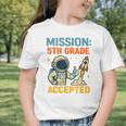 Mission Fifth 5th Grade Accepted Back To School Vintage Graphic Toddler T-Shirt