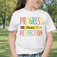 Motivational Quotes Back To School Progress Over Perfection Graphic Toddler T-Shirt Motivational Quotes Back To School Progress Over Perfection Graphic Toddler T-Shirt