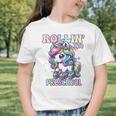 Preschool Back To School First Day Girls PreK Rollin Unicorn Graphic Toddler T-Shirt