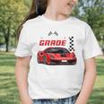 Racing Into 1st Grade Race Car Back To School Boys Graphic Toddler T-Shirt