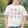 Retro Groovy Back To School Coquette First Day Of School Graphic Toddler T-Shirt