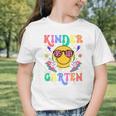 Retro Groovy Kinder Garten Vibes Smile Team Back To School Graphic Toddler T-Shirt Retro Groovy Kinder Garten Vibes Smile Team Back To School Graphic Toddler T-Shirt