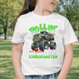 Rollin' Into Kindergarten Monster Truck Back To School Boys Graphic Toddler T-Shirt