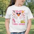 Silly Goose Third Grade Grade Back To School Coquette Girly Graphic Toddler T-Shirt