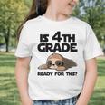 Sloth Is 4th Grade Ready For This Back To School Graphic Toddler T-Shirt
