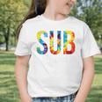 Sub Squad For Work Tie Dye Back To School Appreciation Day Graphic Toddler T-Shirt