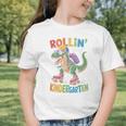 T Rex Rollin Into Kindergarten Back To School First Day Boys Graphic Toddler T-Shirt T Rex Rollin Into Kindergarten Back To School First Day Boys Graphic Toddler T-Shirt
