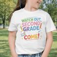 Watch Out 2nd Grade Here I Come Back To School Second Grade Graphic Toddler T-Shirt Watch Out 2nd Grade Here I Come Back To School Second Grade Graphic Toddler T-Shirt