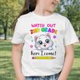 Watch Out 2nd Grade Here I Come Girls Cat Back To School Graphic Toddler T-Shirt