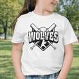 Wolves Baseball Back To School Spirit Graphic Toddler T-Shirt