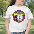 Wonder Lunch Lady Super Woman Power Superhero Back To School Graphic Toddler T-Shirt