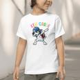 4th Grade Crew Dalmatian Dog Dabbing Back To School Premium Tri-Blend Graphic Toddler T-Shirt