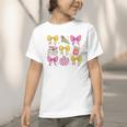 Apple Coquette Bow Books First Day Of School Back To School Graphic Toddler T-Shirt Apple Coquette Bow Books First Day Of School Back To School Graphic Toddler T-Shirt