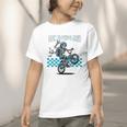 Back To School Bruh Boy Skeleton Riding On a BMX Bike Graphic Toddler T-Shirt