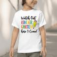 Back To School Kids Watch Out Kindergarten Here I Come Graphic Toddler T-Shirt Back To School Kids Watch Out Kindergarten Here I Come Graphic Toddler T-Shirt