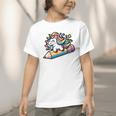 Back To School Unicorn Riding A Pencil Graphic Toddler T-Shirt