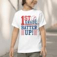 Baseball 1st Grade Back To School 1st Grade Batter Up Graphic Toddler T-Shirt