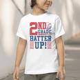 Baseball Second Grade Back To School 2nd Grade Batter Up Graphic Toddler T-Shirt