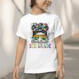 Bruh I'm In 5th Grade Back To School Messy Bun Tie Dye Headb Graphic Toddler T-Shirt
