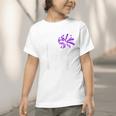 Class Of 2027 Cheer Purple Senior 2027 Back To School Graphic Toddler T-Shirt