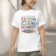 Crayon Crew Member Back To School Coloring Art Classes Graphic Toddler T-Shirt Crayon Crew Member Back To School Coloring Art Classes Graphic Toddler T-Shirt