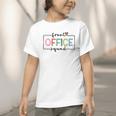 Cute Front Office Squad Secretary Admin Back To School Women Graphic Toddler T-Shirt