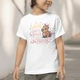 Cute Girl Back To School Capybara First Day Of School Kids Graphic Toddler T-Shirt