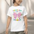 First Day Of Pre-K Girls Coquette Bow Back To School Kids Graphic Toddler T-Shirt First Day Of Pre-K Girls Coquette Bow Back To School Kids Graphic Toddler T-Shirt