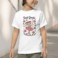 Girls Back To School Cappuccina Italian Brainrot First Grade Graphic Toddler T-Shirt Girls Back To School Cappuccina Italian Brainrot First Grade Graphic Toddler T-Shirt