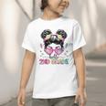 Hello 2nd Grade Messy Bun Girl Back To School First Day Graphic Toddler T-Shirt