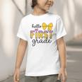 Hello First Grade For Girls Boys Cute Back To School Pencil Graphic Toddler T-Shirt Hello First Grade For Girls Boys Cute Back To School Pencil Graphic Toddler T-Shirt