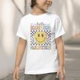 Hello Kindergarten Hippie Smile Face Back To School Graphic Toddler T-Shirt Hello Kindergarten Hippie Smile Face Back To School Graphic Toddler T-Shirt