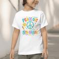 Peace Out 5th Grade Retro Back To School Students Graphic Toddler T-Shirt