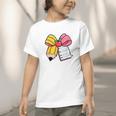 Pencil Coquette Bow Happy First Day Of School Back To School Graphic Toddler T-Shirt Pencil Coquette Bow Happy First Day Of School Back To School Graphic Toddler T-Shirt