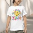 Preschool Vibes Smile Face Back To School Kinder Girls Kids Graphic Toddler T-Shirt