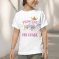 Princess Going To 4th Grade Tee For Girls Back To School Graphic Toddler T-Shirt Princess Going To 4th Grade Tee For Girls Back To School Graphic Toddler T-Shirt