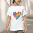 Rainbow Pencil Heart Back To School Creative Graphic Toddler T-Shirt