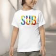 Sub Squad For Work Tie Dye Back To School Appreciation Day Graphic Toddler T-Shirt