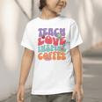Teach Love Inspire Coffee Cute Teaching Quote Back To School Graphic Toddler T-Shirt Teach Love Inspire Coffee Cute Teaching Quote Back To School Graphic Toddler T-Shirt